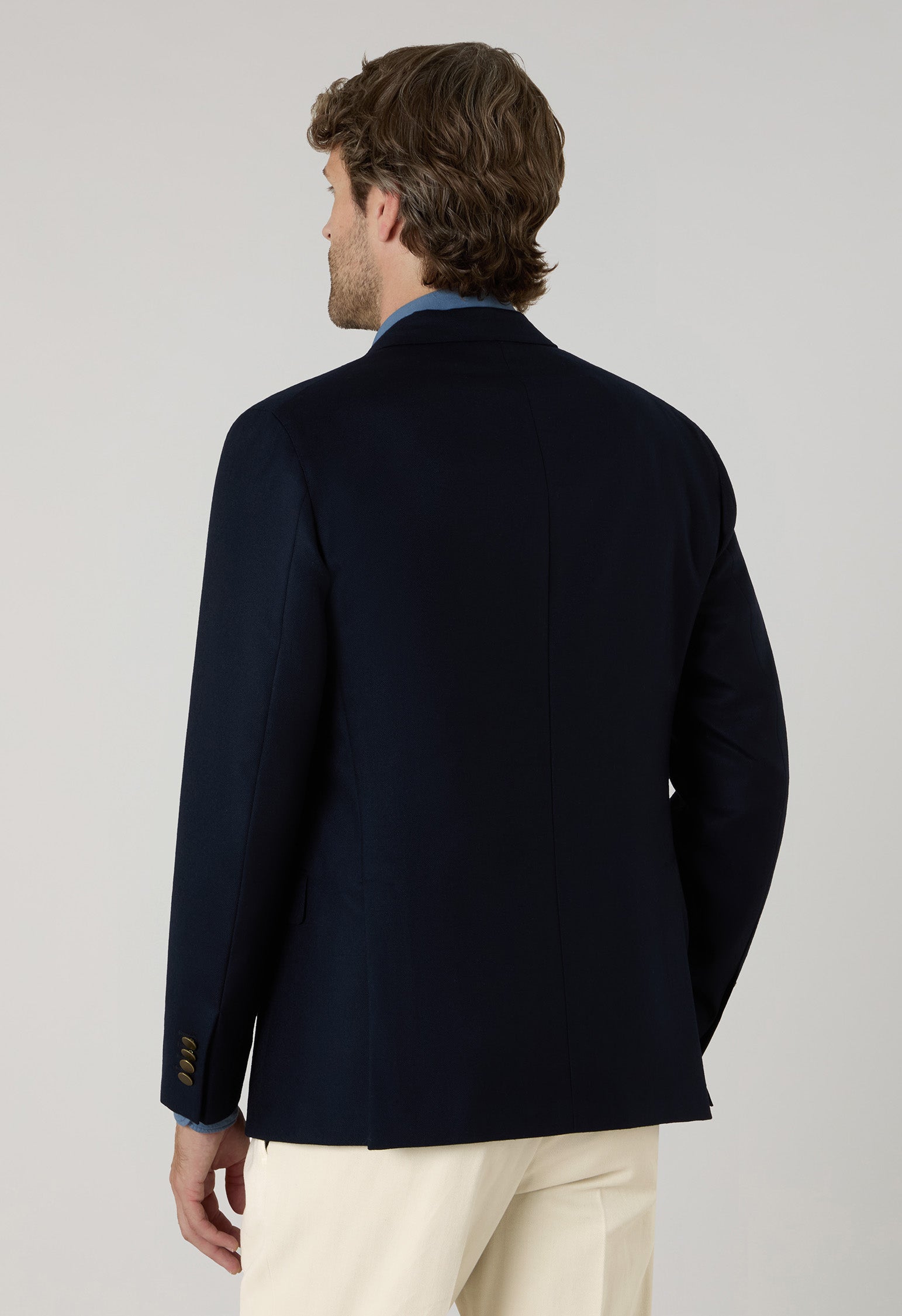 Blue Wool Hopsack K-Jacket | Boglioli® – BoglioliMilano