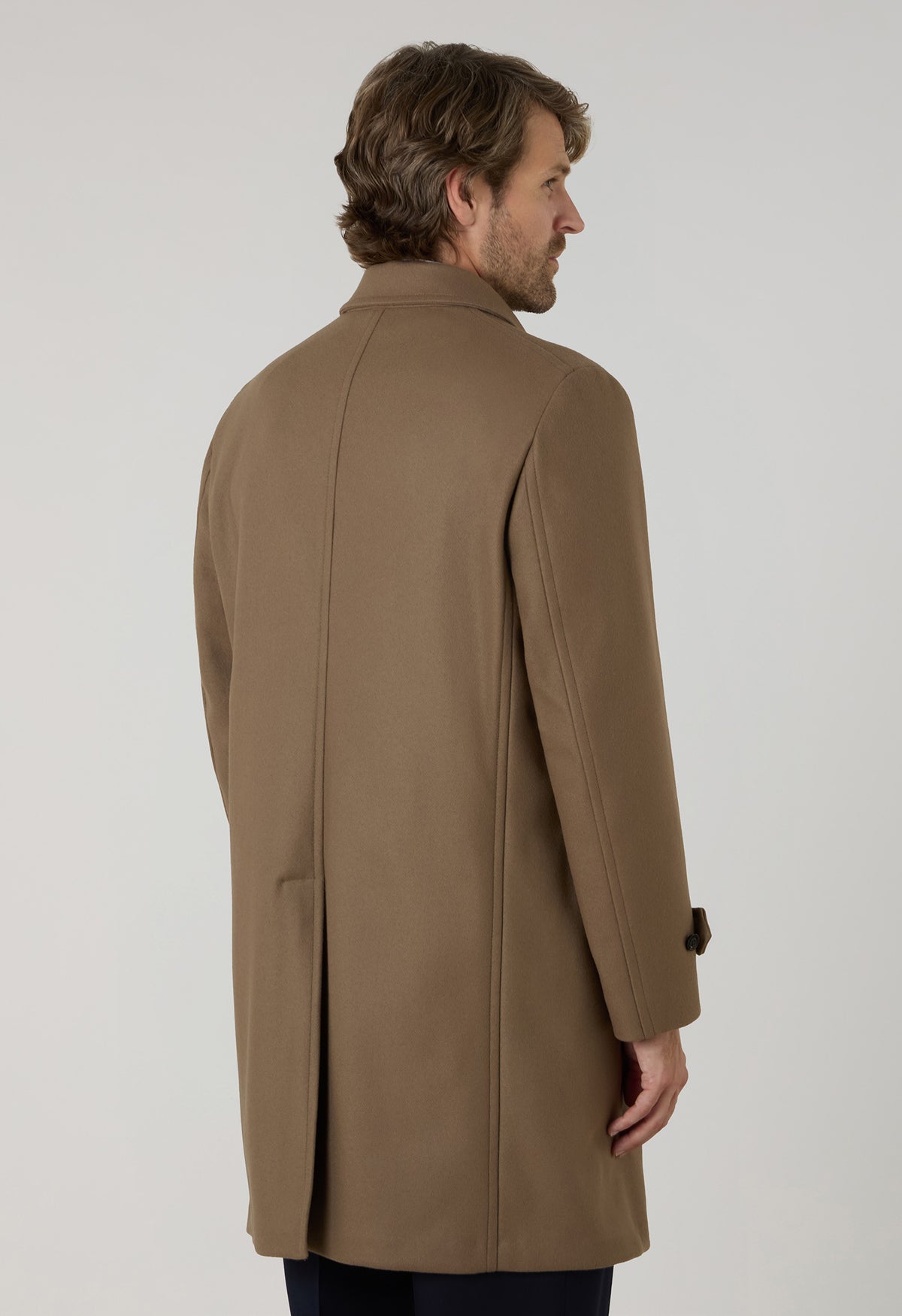 Cappotto Duster in lana beige