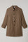 Cappotto Duster in lana beige