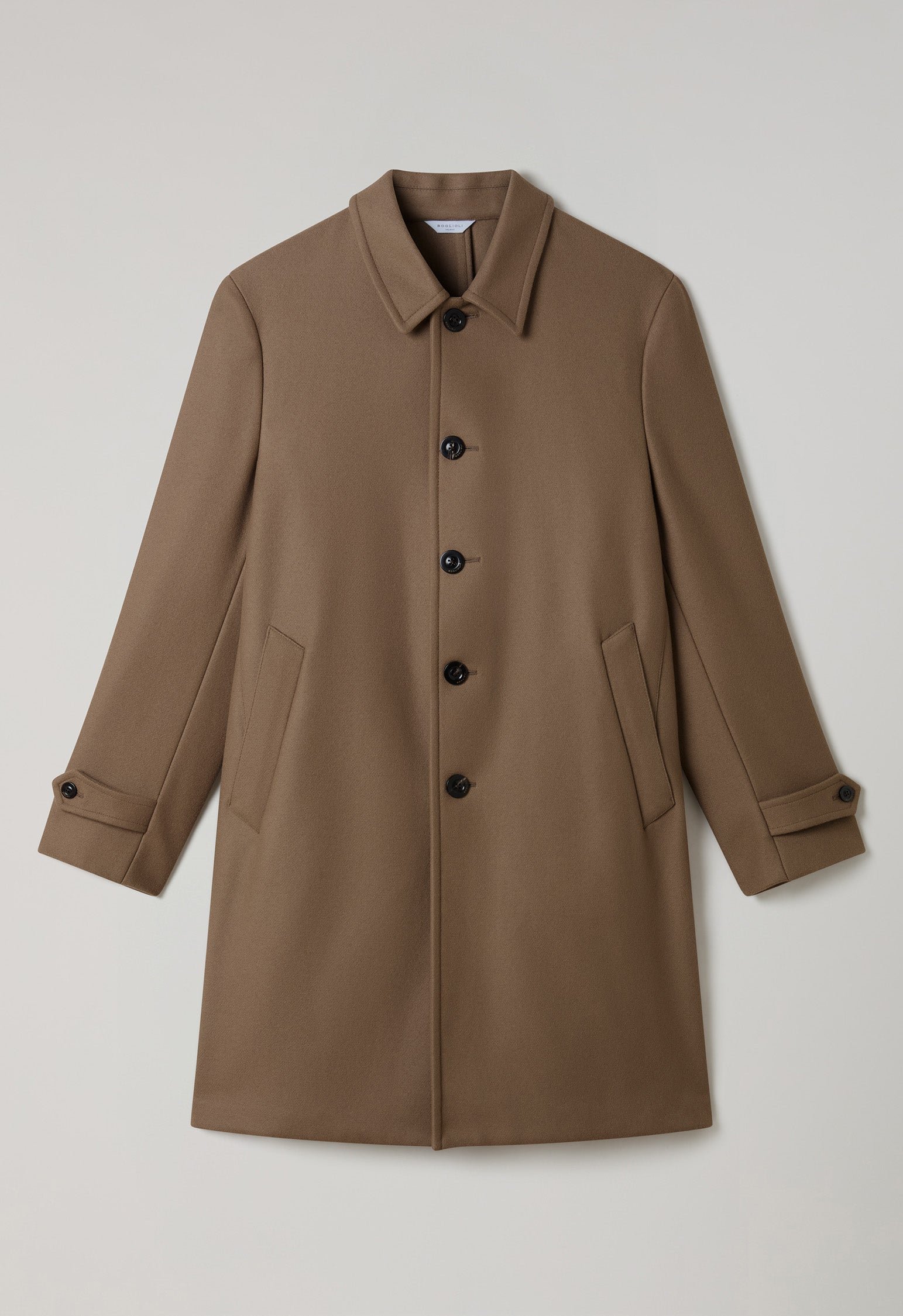 Cappotto Duster in lana beige