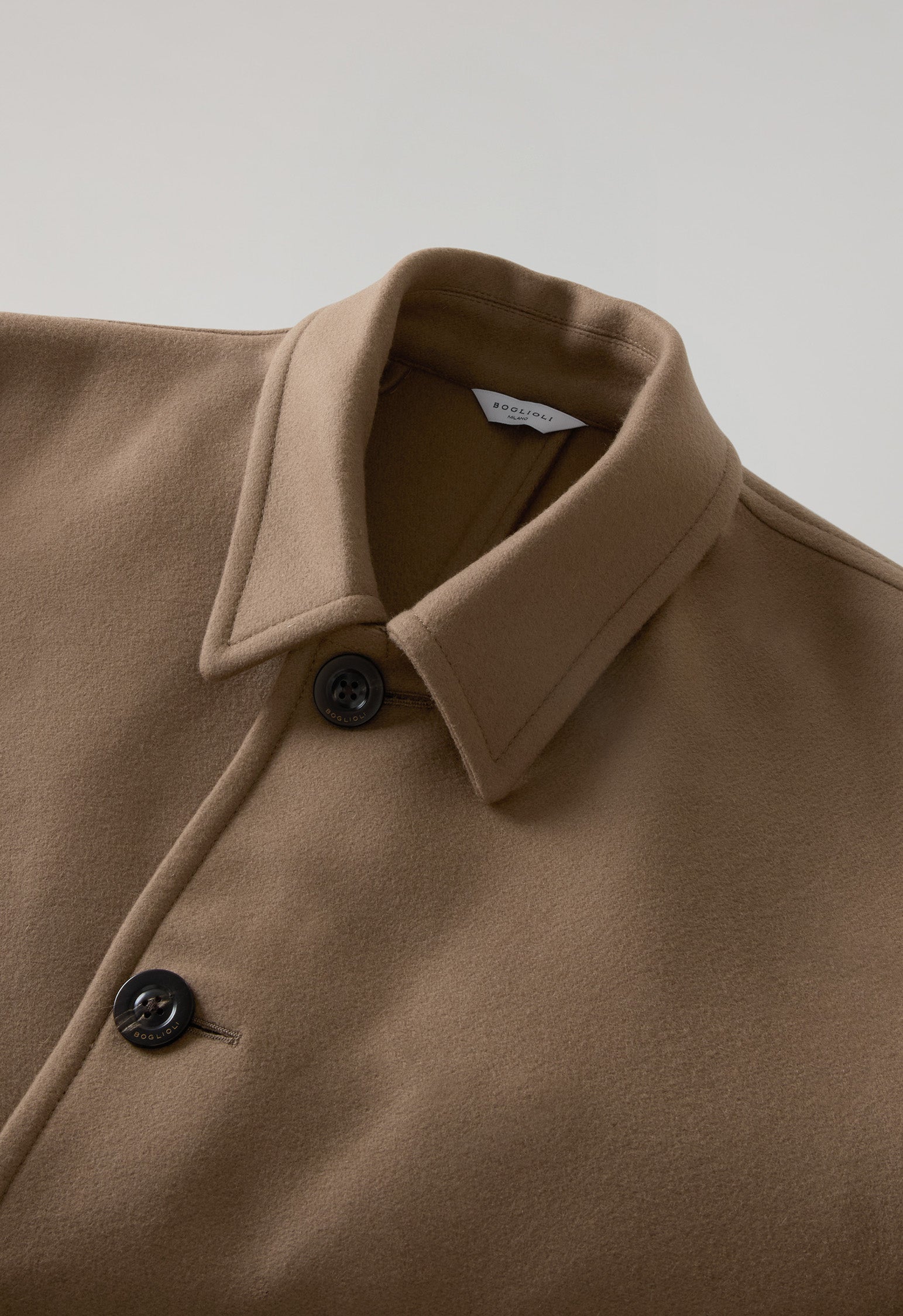Cappotto Duster in lana beige