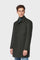 Green Virgin wool Duster coat with technical padding