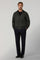 Green Virgin Wool Bomber Jacket