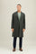 Green Blended Wool Cashmere Overcoat