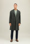 Green Blended Wool Cashmere Overcoat