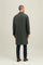 Green Blended Wool Cashmere Overcoat