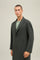 Green Blended Wool Cashmere Overcoat