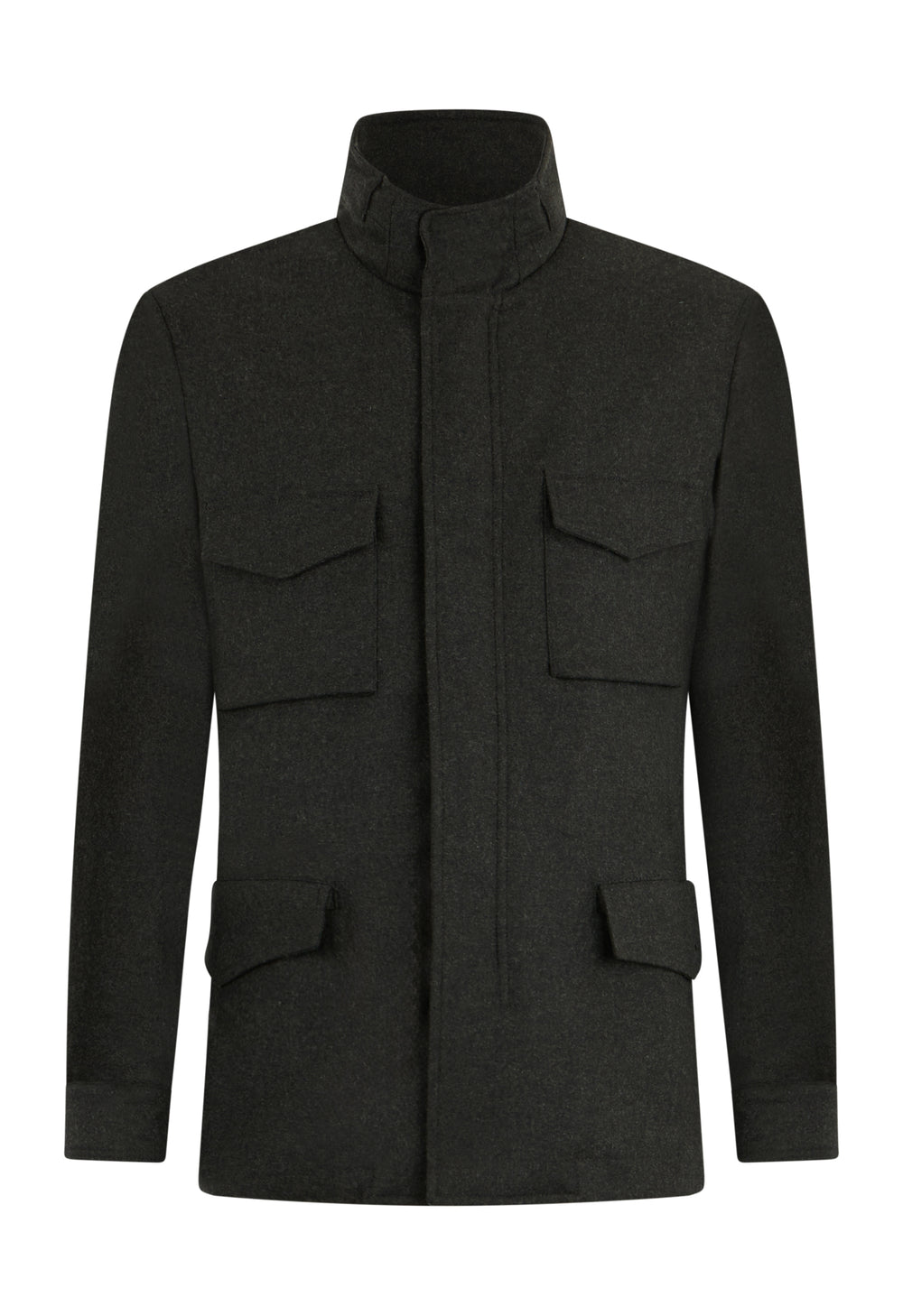 Green Flannel Padded Field Jacket 