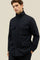 Blue Flannel Padded Field Jacket 