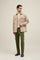 Beige Blended Wool Padded Overshirt