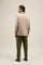 Beige Blended Wool Padded Overshirt