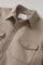 Beige Blended Wool Padded Overshirt