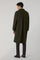Cappotto Loden in lana con piega posteriore verde