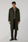 Cappotto Loden in lana con piega posteriore verde