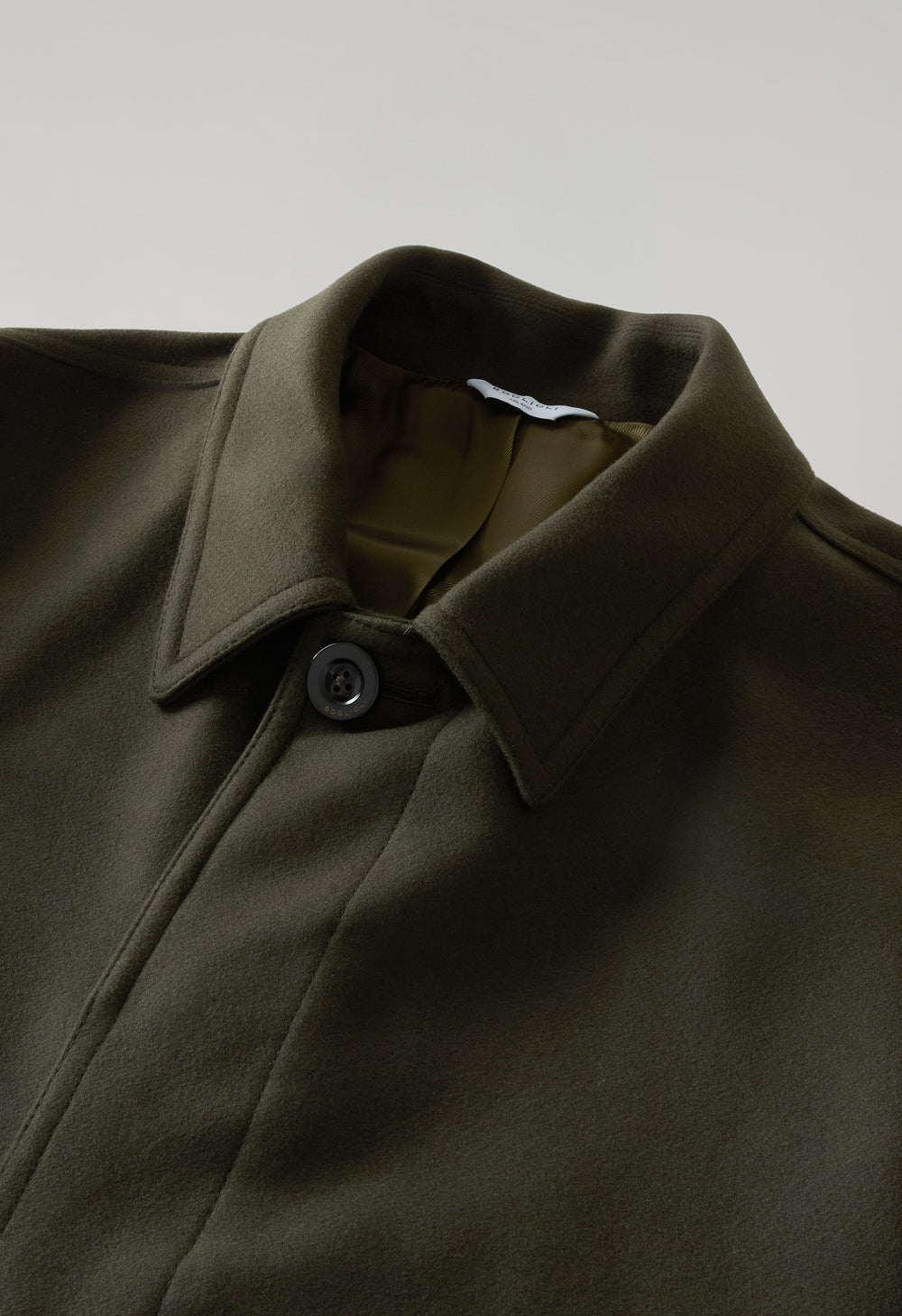 Cappotto Loden in lana con piega posteriore verde