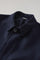 Cappotto Loden in lana con piega posteriore blu