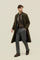 Green Wool Felt Loden Coat