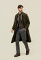 Green Wool Felt Loden Coat