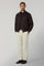 Brown Washed Flannel Padded Bomber
