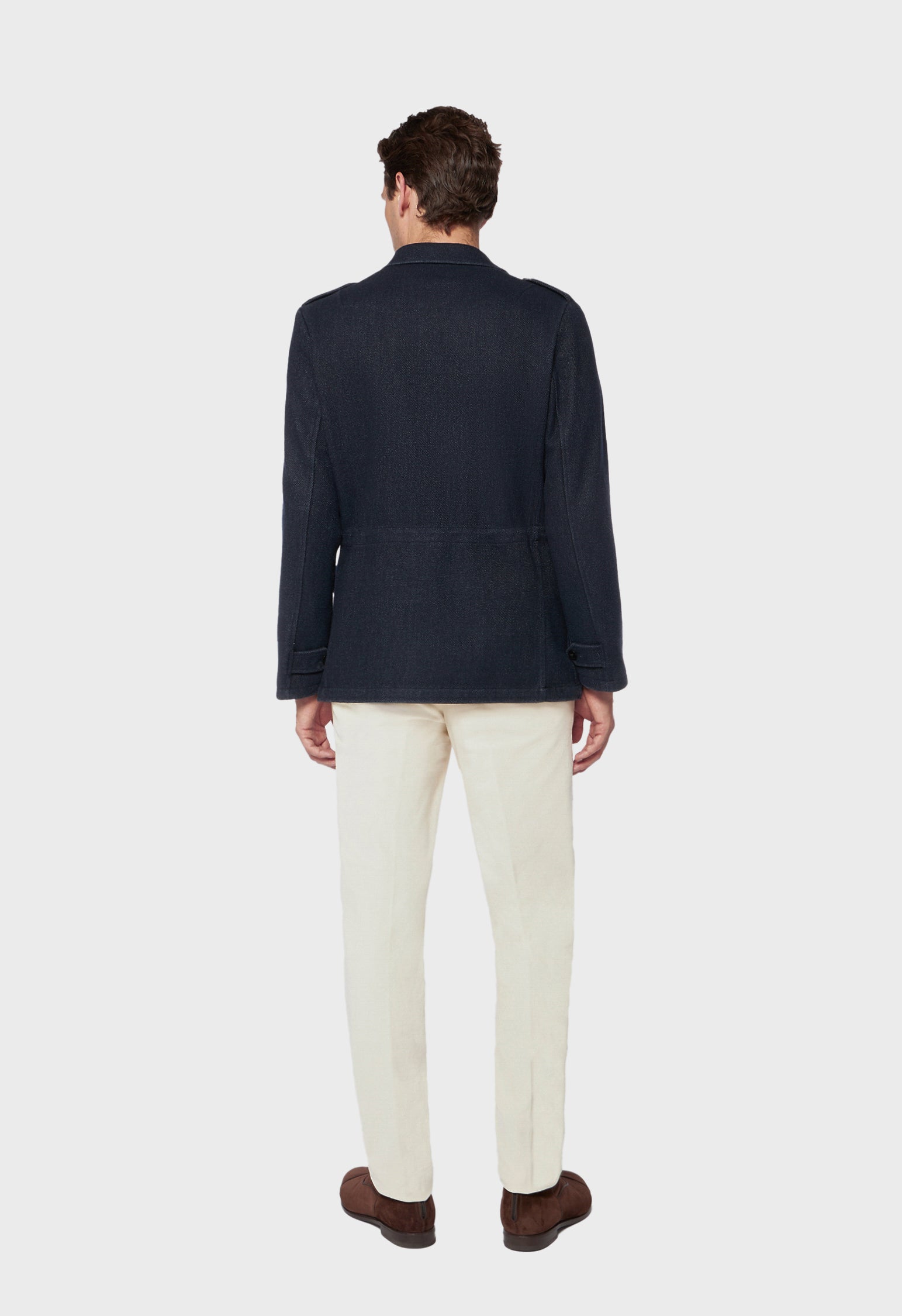 Blue Virgin wool Field jacket