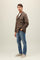 Brown Garment Dyed Wool Field Jacket