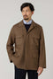 Brown Garment Dyed Wool Field Jacket