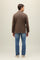 Brown Garment Dyed Wool Field Jacket