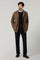 Brown Garment Dyed Wool Field Jacket