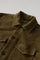 Dunkelkhaki Veloursleder-Arbeiterjacke