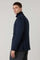 Blue Houndstooth Jersey double-breasted Easy Jacket