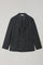 Giacca easy doppiopetto in jersey pied-de-poule grigia