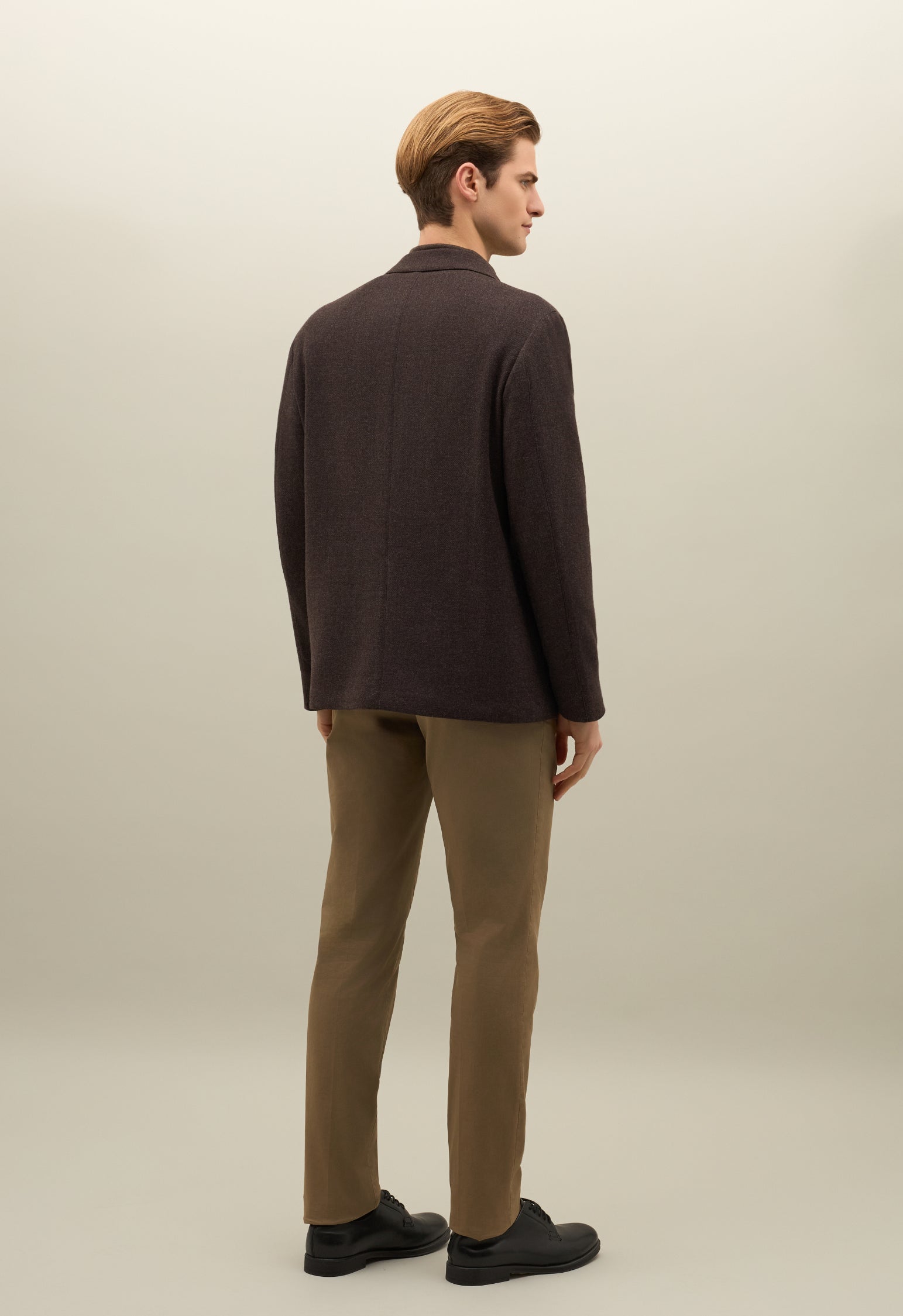 Brown Wool Cashmere Over Jacket