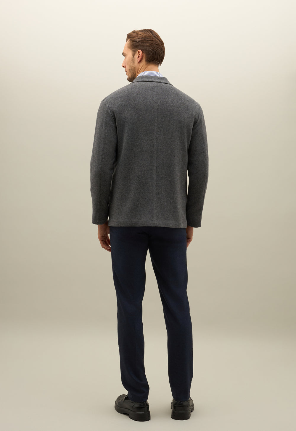 Grey Wool Cashmere Over Jacket