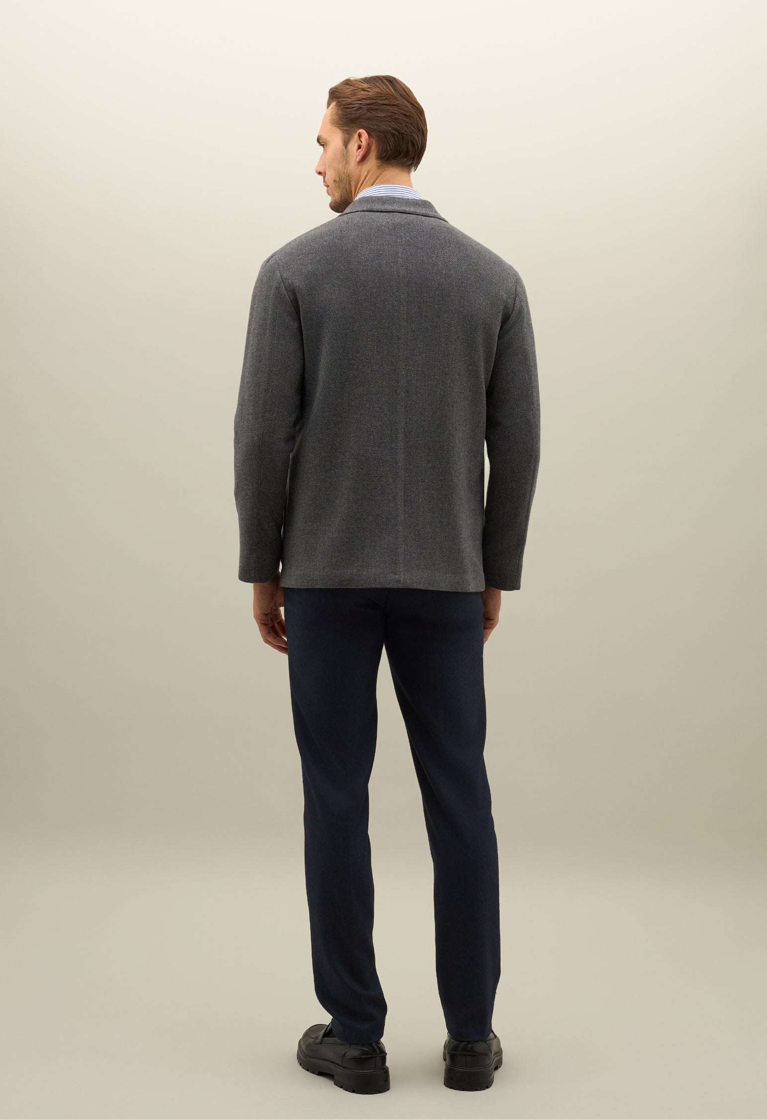 Grey Wool Cashmere Over Jacket