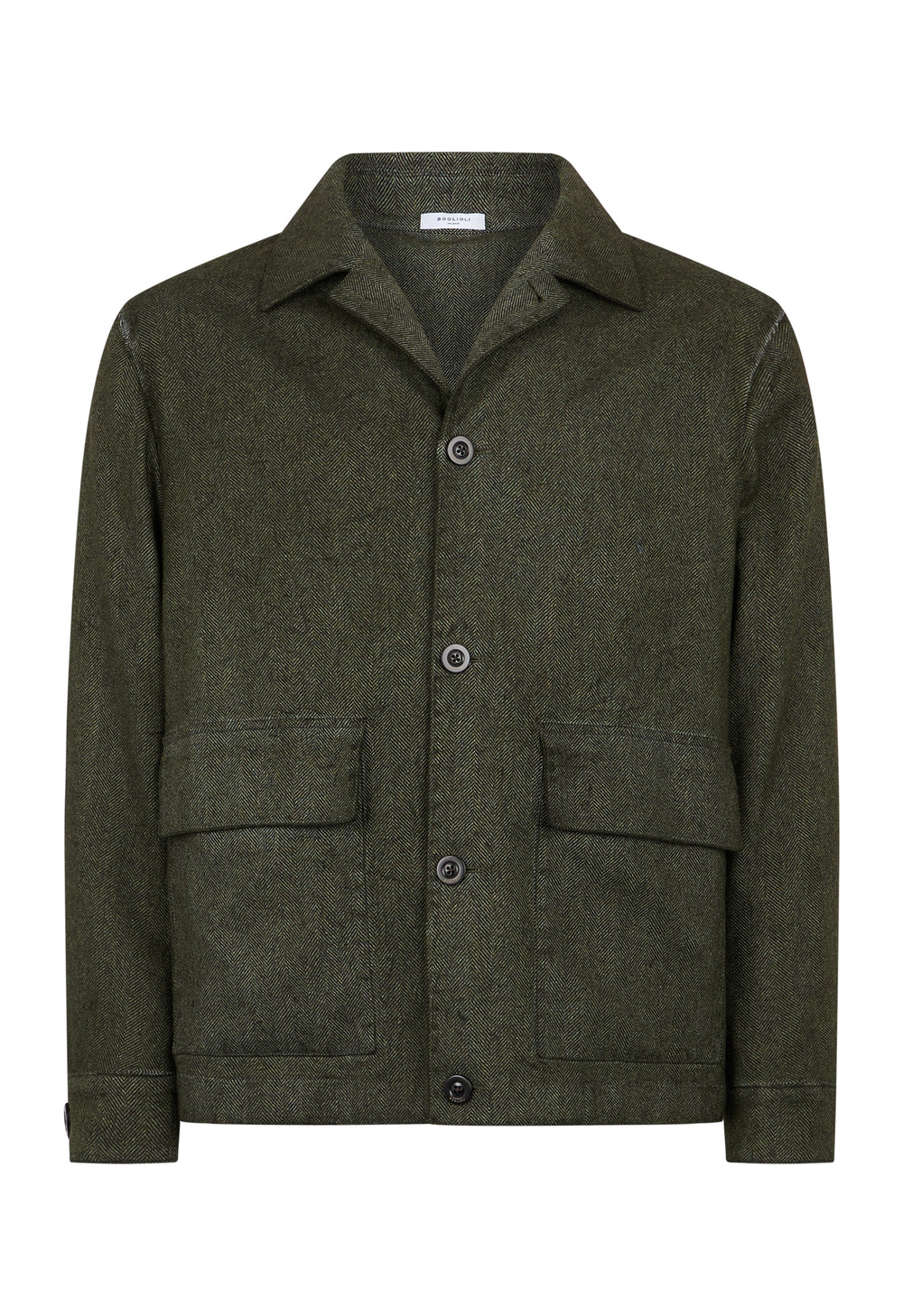 Green Tinto Velo Wool Boxie Jacket