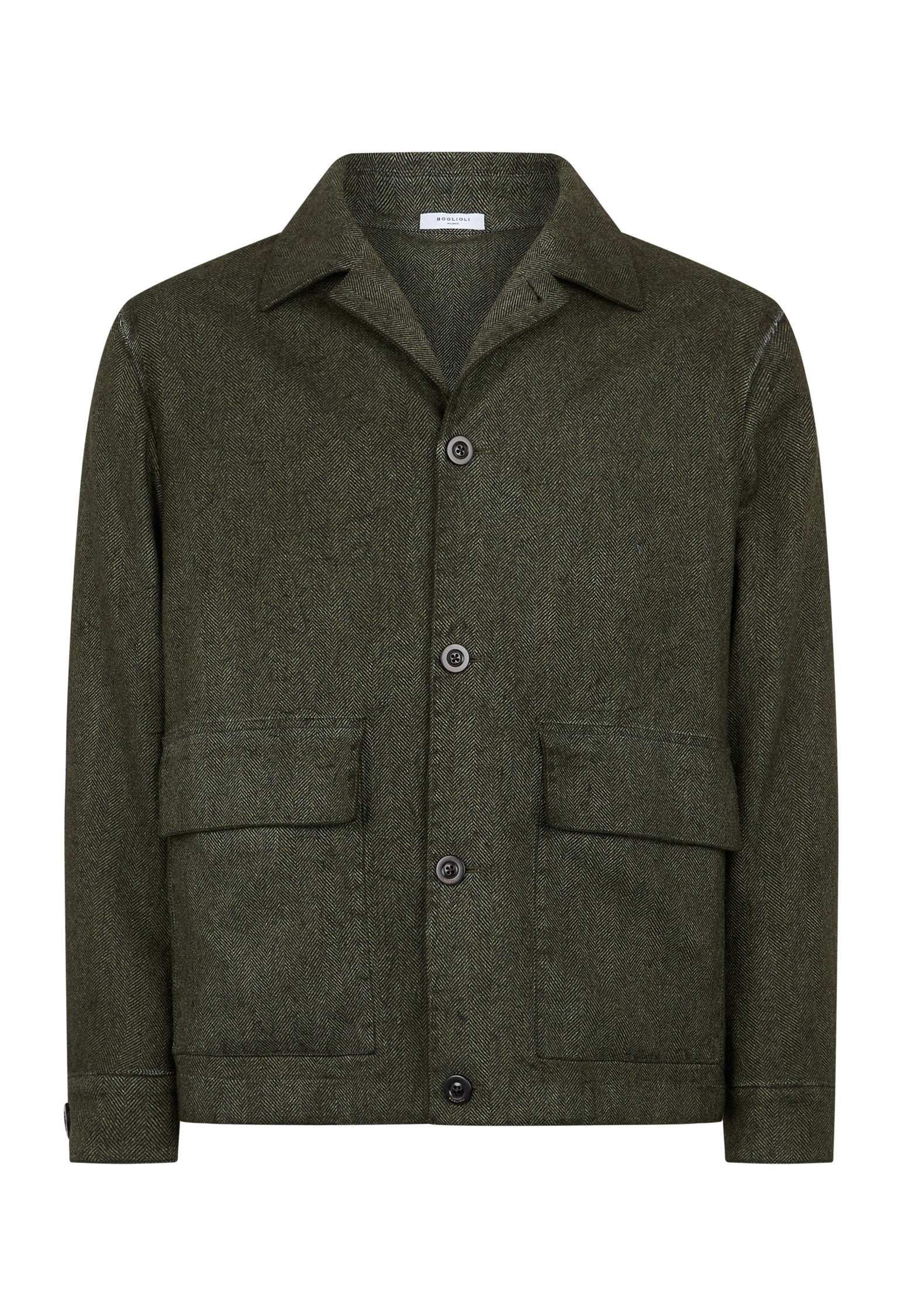 Green Tinto Velo Wool Boxie Jacket