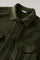 Green Garment Dyed Cashmere Biker