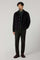 Dark Grey Garment Dyed Cashmere Biker