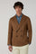 Brown Linen Mohair Double-Breasted Sartoria Jacket