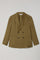 Green Linen Mohair Double-Breasted Sartoria Jacket