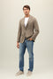 Beige-Braunes Sakko Dover aus kariertem Flanell