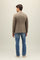 Beige-Braunes Sakko Dover aus kariertem Flanell