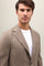 Beige-Braunes Sakko Dover aus kariertem Flanell
