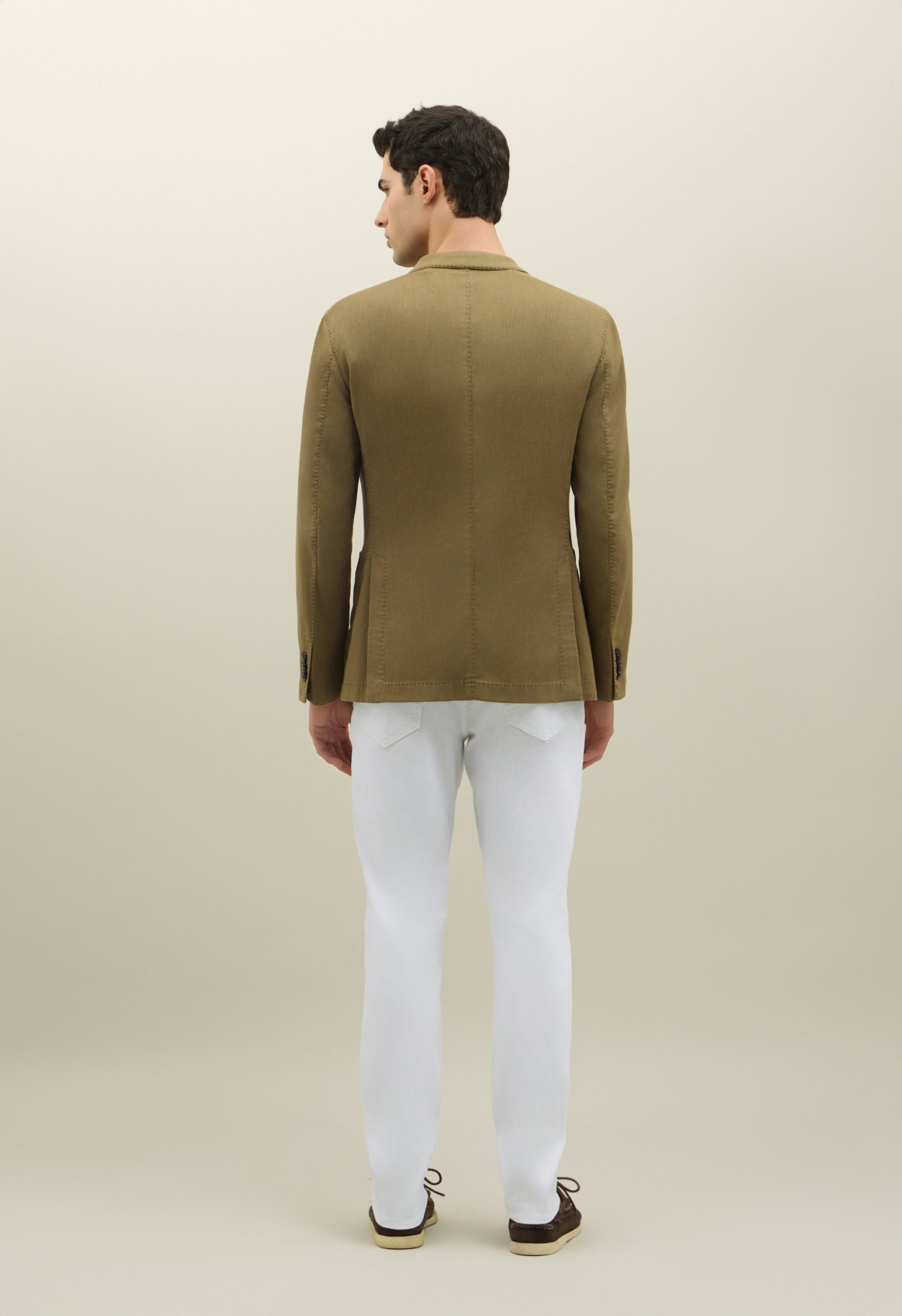 Khaki Blended Soft Cotton Dover Jacket