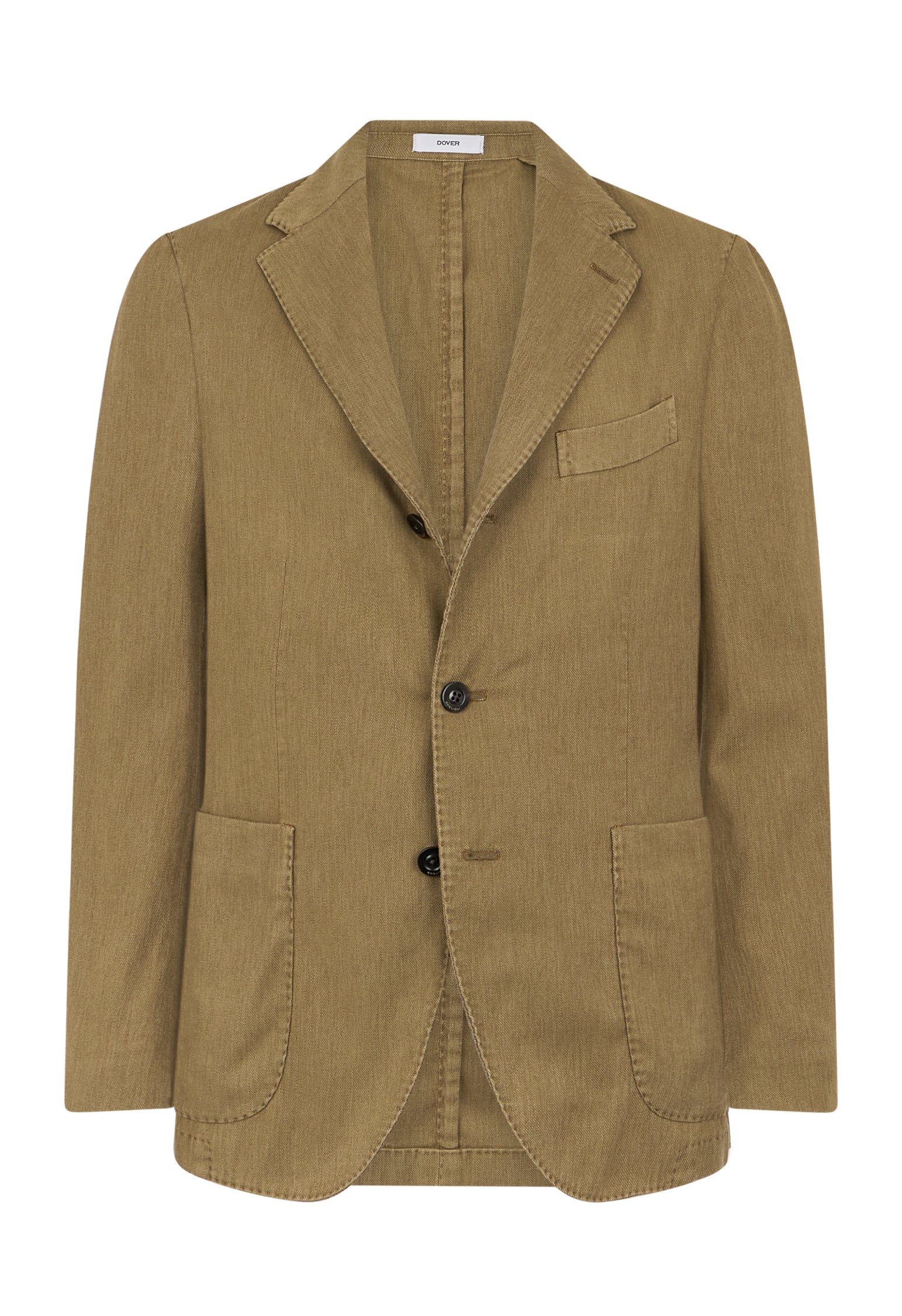 Khaki Blended Soft Cotton Dover Jacket | Boglioli® – BoglioliMilano