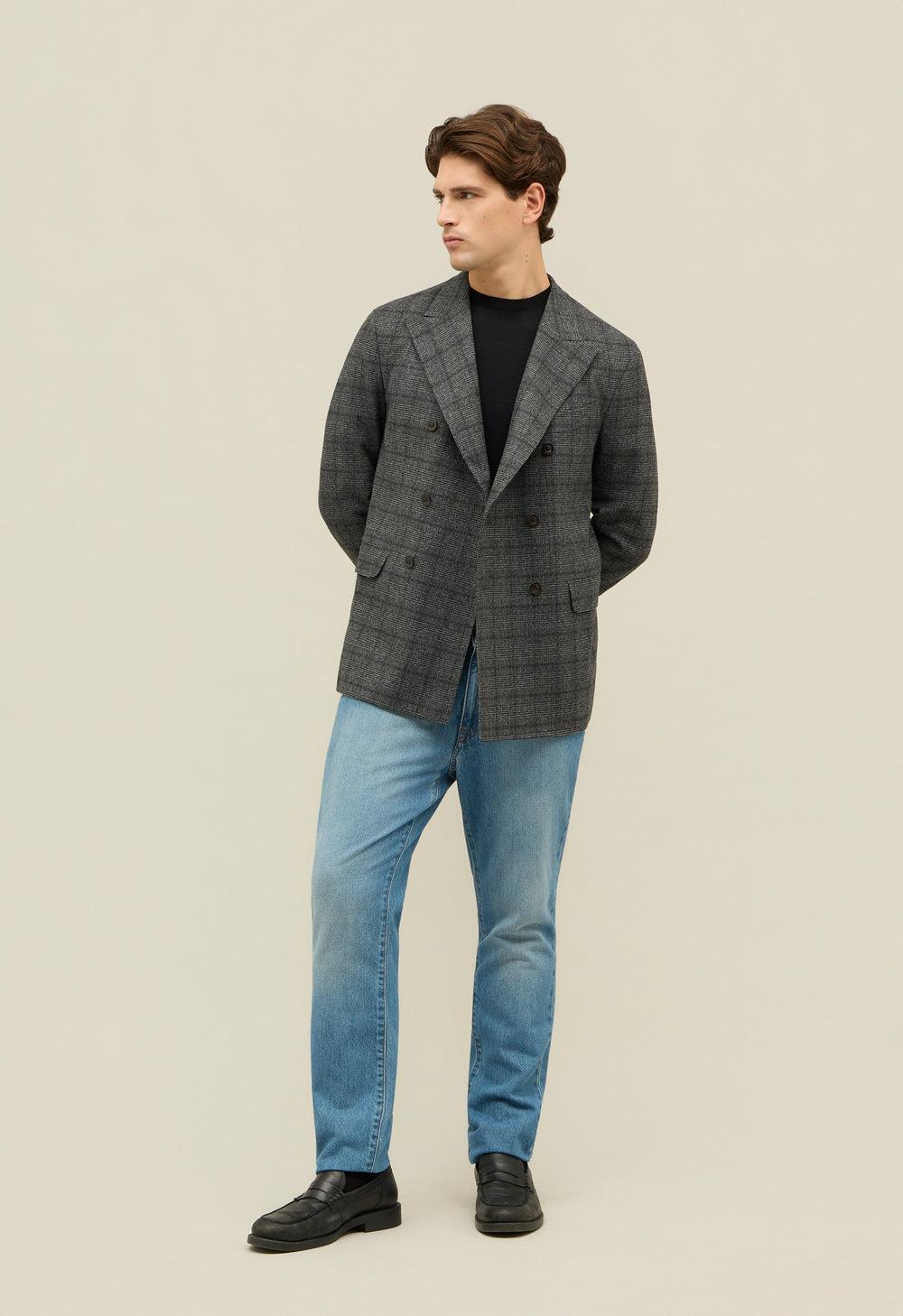 Grey Prince of Wales blend Dover Jacket