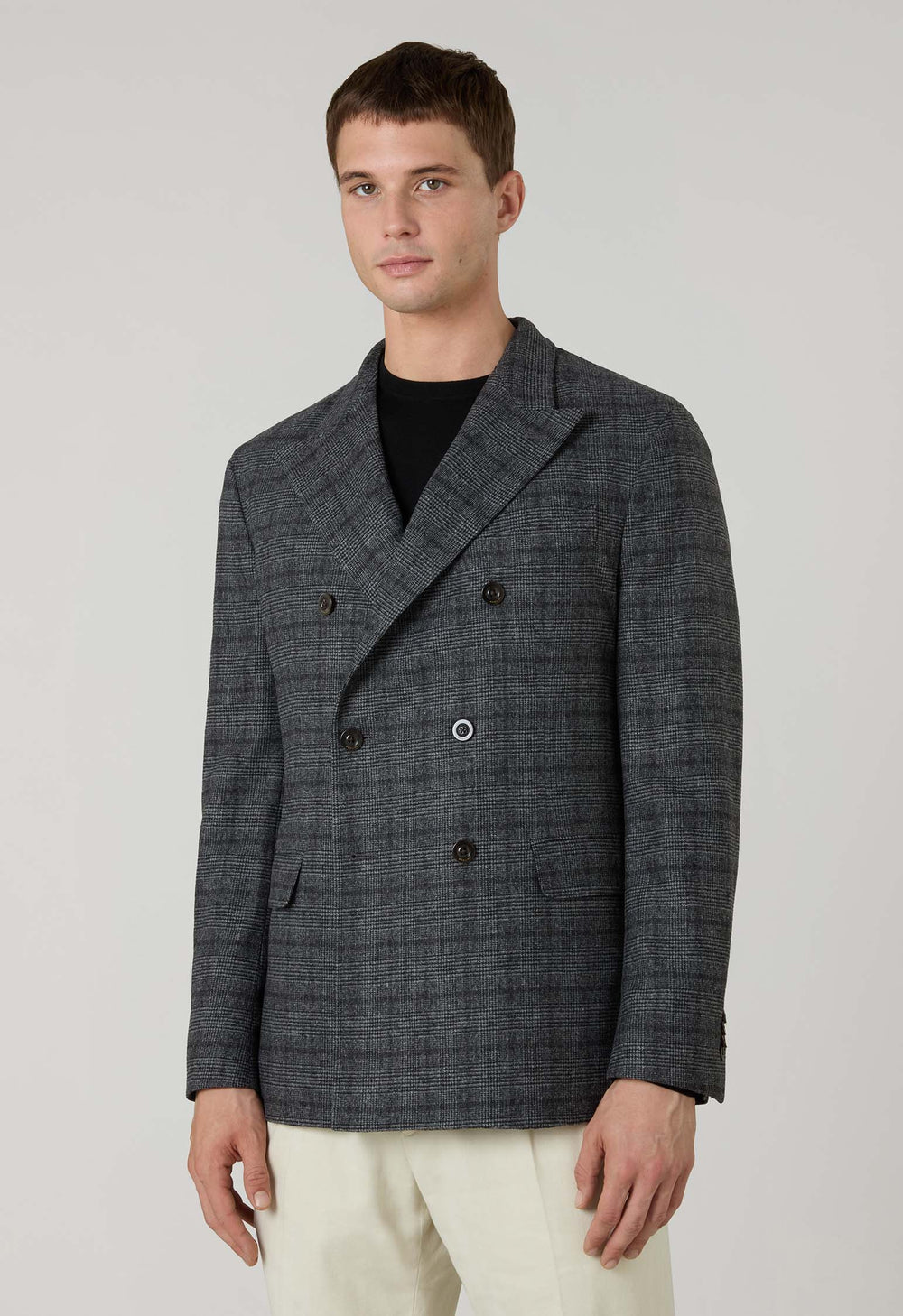 Grey Prince of Wales blend Dover Jacket
