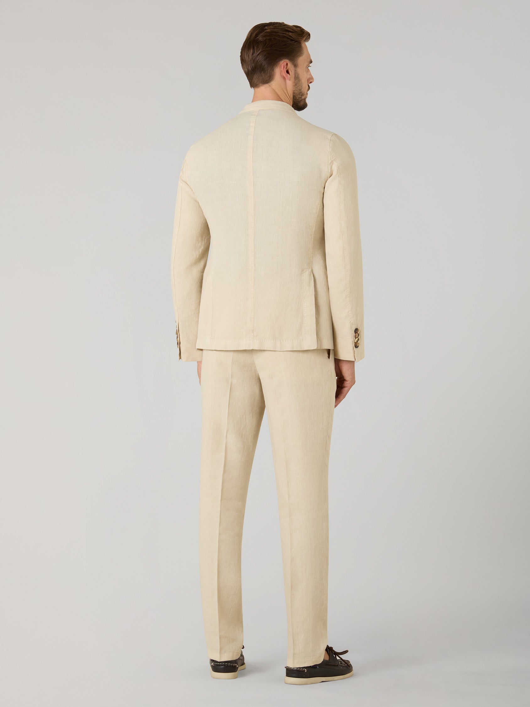 Garment Dyed Linen double-breasted Dover Suit