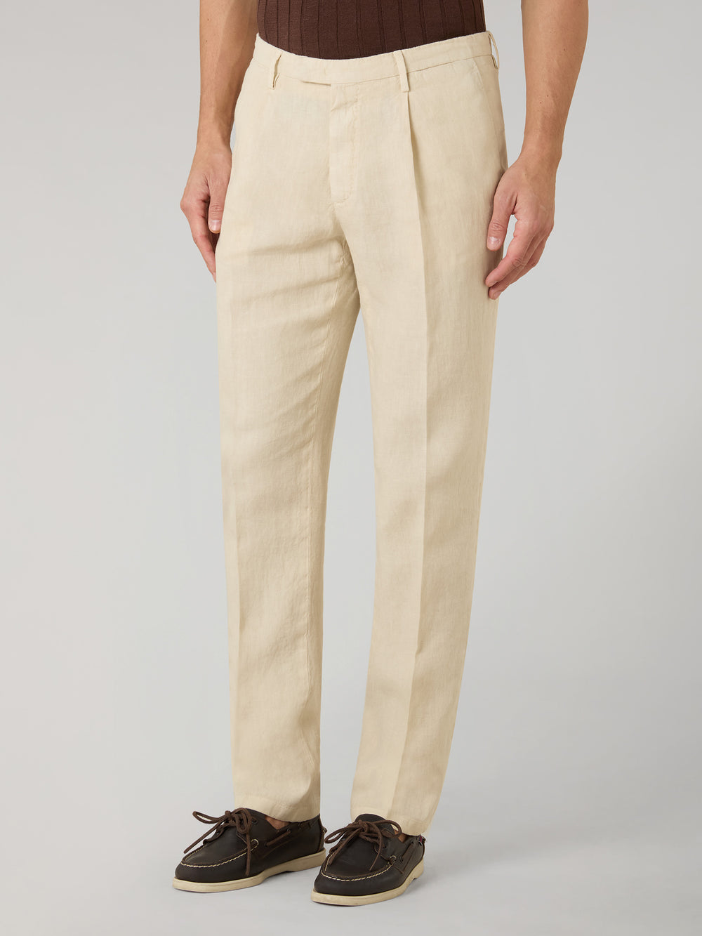 Garment Dyed Linen double-breasted Dover Suit