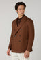 Cinnamon Cotton Jersey Double-Breasted Dover Jacket